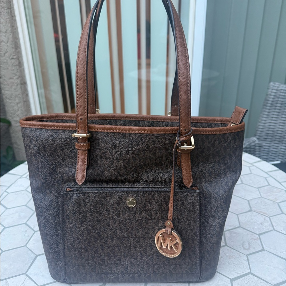 Michael Kors Dark Brown Signature Tote